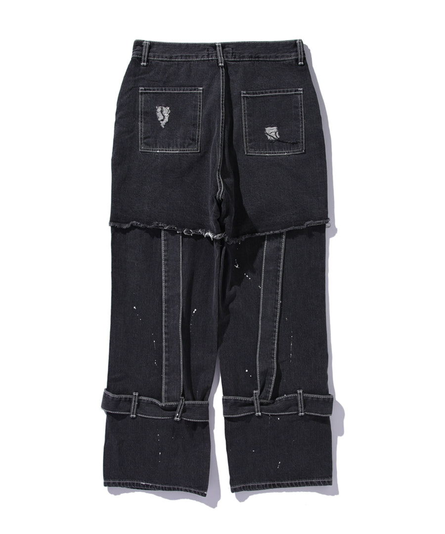 VELTING DAMAGE DENIM【BLD-024】