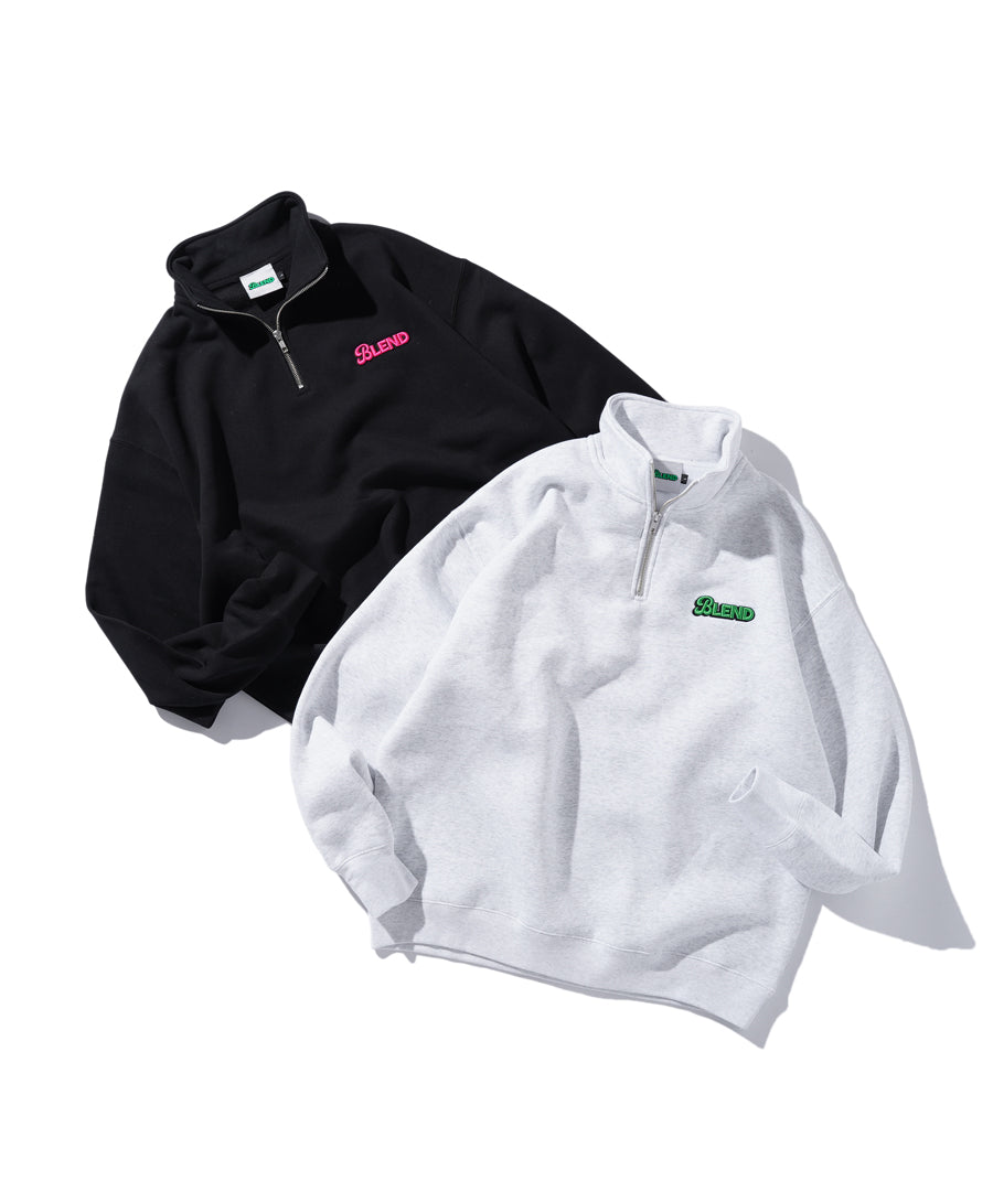 "BLEND" LOGO HALF ZIP【BLD-001】