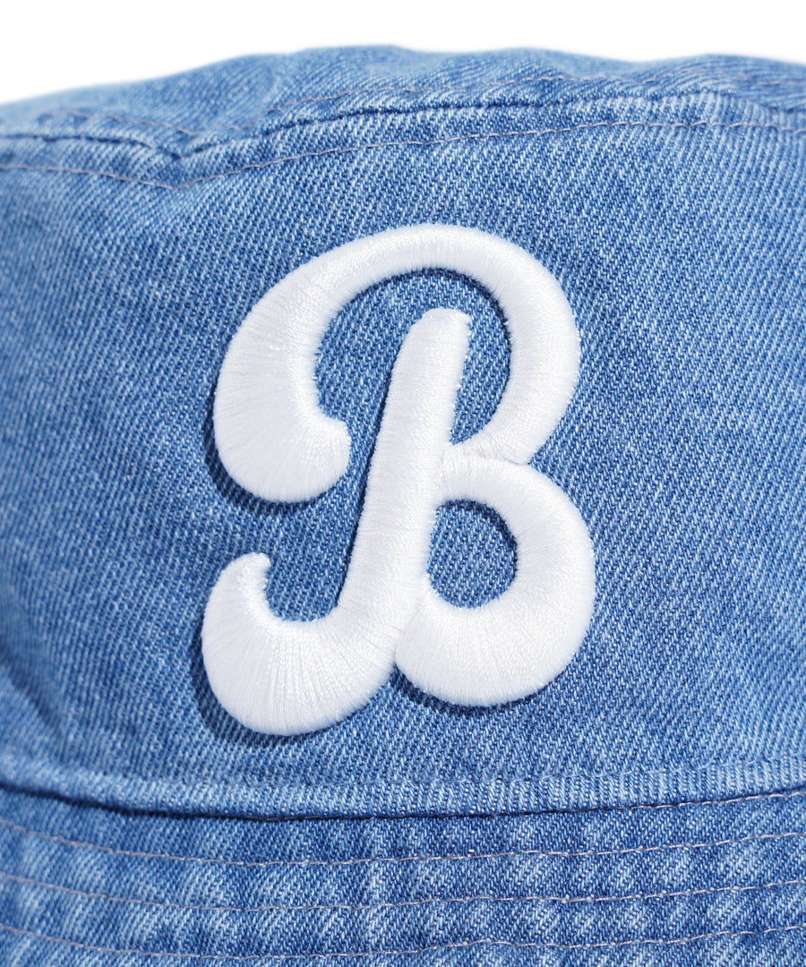 "CREW" LOGO DENIM HAT【BLD-008】